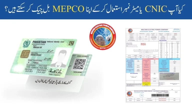 Can You Check Your MEPCO Bill Using CNIC or Meter Number