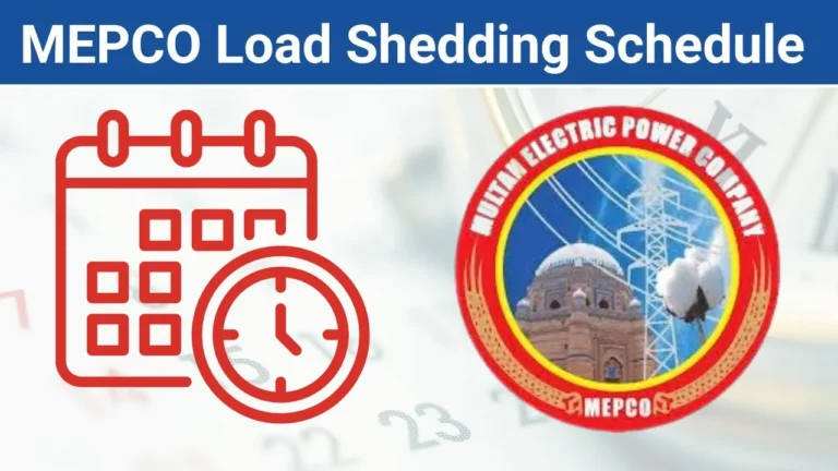 MEPCO Load Shedding Schedule