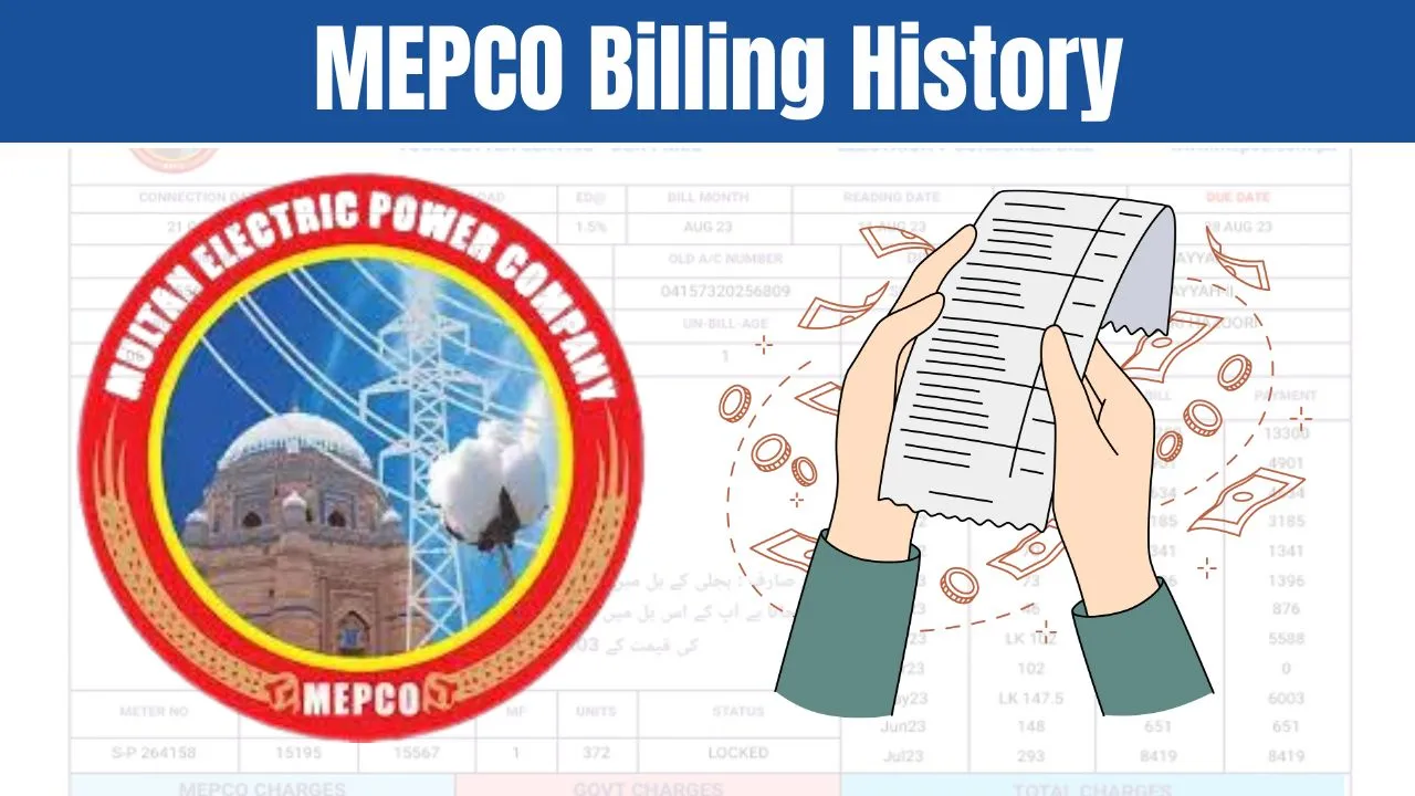 MEPCO Billing History