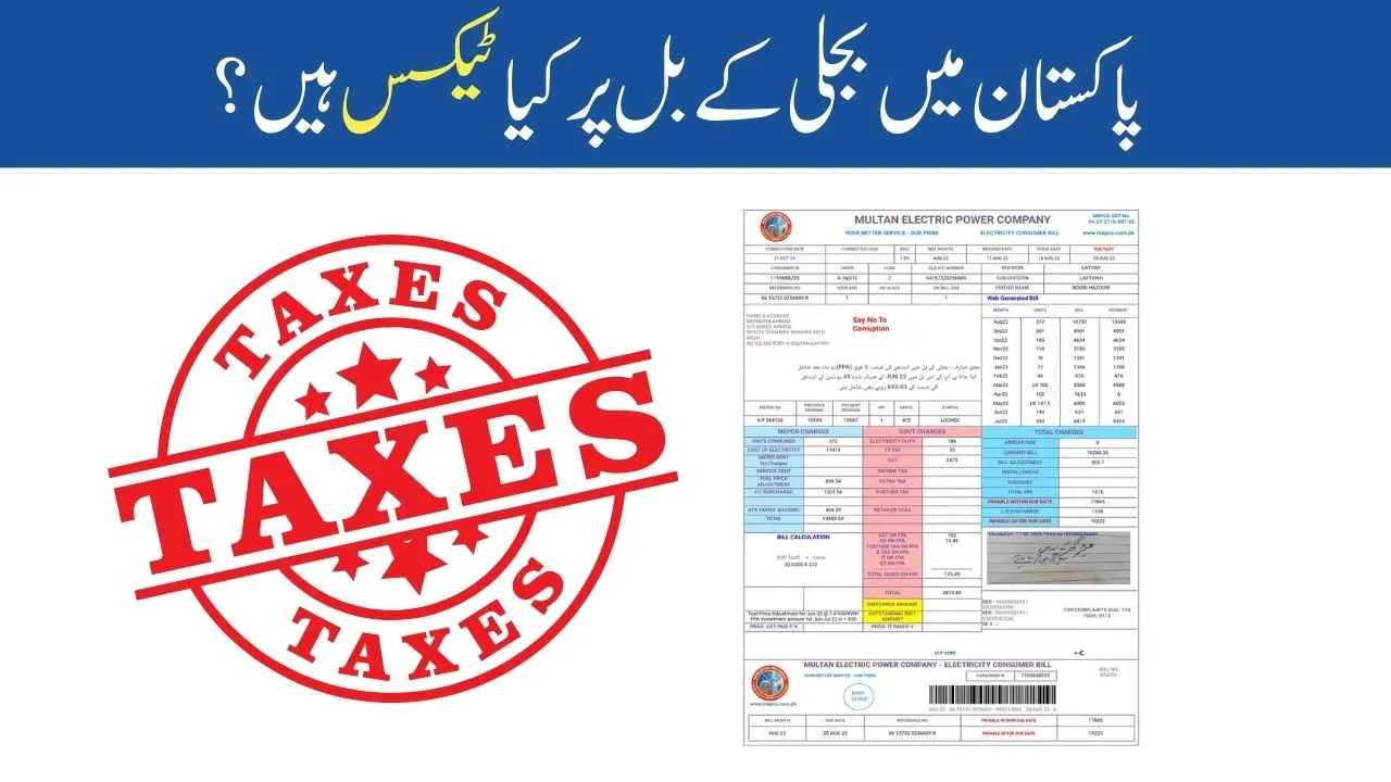 Taxes on Electricity Bill in Pakistan